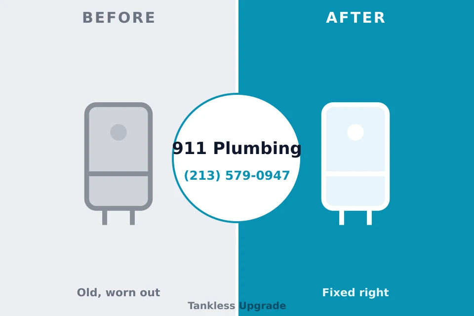 Before and after: plumbing company Manson, WA